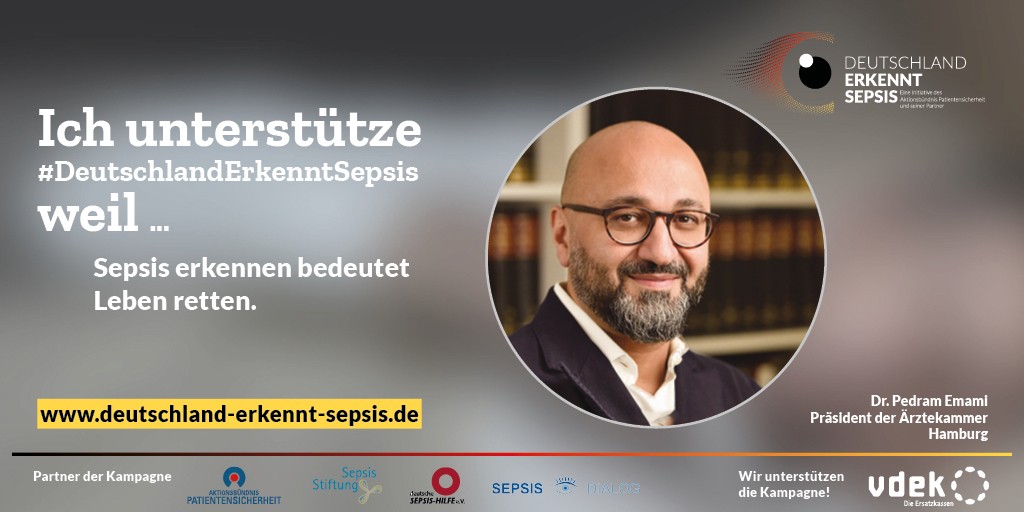 Kachel zu Deutschland erkennt Sepsis mit Dr. Pedram Emami