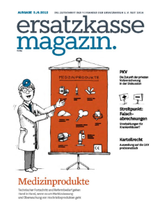 Titelblatt ersatzkasse magazin. 5./6.2012