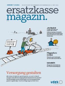 Titelblatt ersatzkasse magazin. 7./8.2014