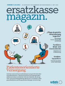 Titelblatt ersatzkasse magazin. 9./10.2015