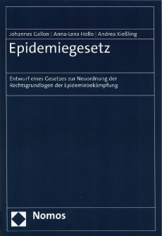 Buchcover: Epidemiegesetz
