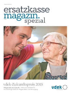 Heftcover: "ersatzkasse magazin. Spezial" zum vdek-Zukunftspreis 2015